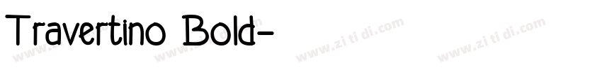 Travertino Bold字体转换